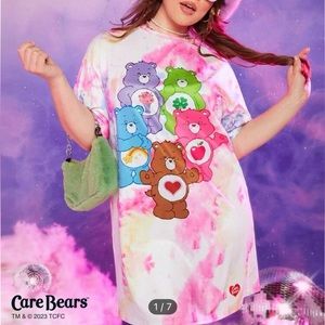 Tye dye Care Bear Tee Shirt Dress from SHEIN ! Never worn.